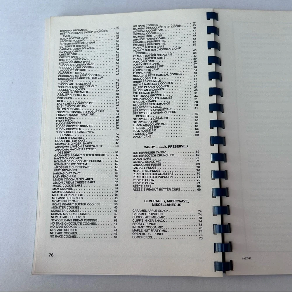 Neosho Rapids School PTO Vintage Cookbook 1992 Community Recipes Spiral